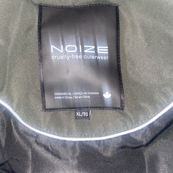 NOIZE ADDIE PARKA GREEN VEGAN RECYCLED PLASTIC FILL - EXCELLENT CONDITION XL - Picture 12 of 16